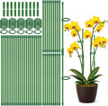 40 Pcs Plant Support Stakes, Indoor Plant Stakes Adjustable Length, Garden Sticks for Indoor Outdoor Plants, Plant Poles with with Rings Clip for Potted Plants Tomato Monstera Orchid