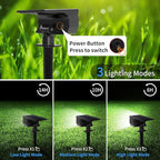 Tadyreal Solar Spot Lights Outdoor 6 Pack, [46 LED/3 Modes] Solar Landscape Spotlights Waterproof, 2-in-1 Auto On/Off Solar Powered Lights for Outside Yard Garden Wall Pathway(Cool White)
