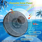 SZMP Solar Fountain with 3 Spray Height, 3.5W Glass Solar Bird Bath Fountain with 4 Adjustable Fixed Rods, and 7 Nozzles, Outdoor Solar Water Fountain Pump for Bird Bath, Garden, Pool, Pond