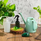 Reallnaive 6 Pcs Indoor Watering Can Set 1/2 Gallon Can 6.8 oz Spray Bottle 17 oz Squeeze Bottle Plant Watering Globes Soil Moisture Meter Small Spraying Set for Indoor Outdoor Plants(Mint Green)