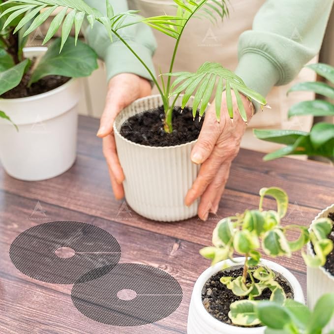 10 Pack Plant Pot Cover 1.8 Inch Plant Protectors from Animals Cuttable Round Pot Grid for Indoor Outdoor Plants
