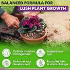 DUSPRO Recycle Premium 4-in-1 African Violet Potting Soil African Violet Soil Blend with Perlite, Coco Peat, Pumice, Pine Bark for Optimal Moisture Retention & Drainage 2QT