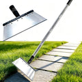 RISETEX Multifunctional Garden Flat Shovel，57" Heavy Duty Stainless Steel Cleaning Tool with Adjustable Handle for Weeding, Lawn Edging, Snow/Ice Removal & Digging, Durable Outdoor Spade & Scraper