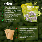 KVITER 650 Valerian Seeds (Valeriana Officinalis) – Common Valerian Herb Garden Seed Packets, Fragrant, Deer-Resistant, Non GMO Seed - Heirloom Herb Seeds for Outdoor Garden, Beds, Containers
