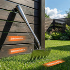 LOOHOI Upgraded Weed Puller Tool, 4-Tooth Stainless Steel Manual Weeder, Garden Weed Remover Tool for Vegetable Gardening Backyard Farm Planting & Weeding