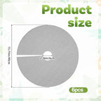 6 Pcs Plant Pot Covers, 15.7 Inch Cuttable Plant Pot Soil Covers Plant-Pot Grids, Indoor Plant-Pot Soil Guard Protector from Animals for Indoor and Outdoor Plants