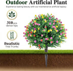 PATIO CHOICE Topiary Trees Artificial Outdoor Boxwood Ball Trees with Ground Spike Set of 2 22" Fake Outdoor Plants Faux Bushes and Shrubs Decorations for Outdoor Indoor Front Porch Garden
