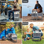 TomCare Garden Kneeler and Seat 11.14” Wider Larger Soft Kneeling Pad Garden Bench with 2 Large Tools Pouches Heavy Duty Foldable Garden Stool Gardening Gifts for Women Men Gardeners Seniors,Gray