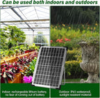 Solar Irrigation System 10W for Automatic Plants Watering, Summer Garden Drip Irrigation Kit for Solar Garden Drip Irrigation System,Supported Irrigation System Kit for Plant Bed,Green House