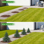 Yangrass 2 Pack 24" Cypress Topiary Trees Artificial Outdoor with Ground Spike, UV Resistant Fake Shrubs Bushes Faux Cedar Pines Trees, Real Touch Faux Evergreen Plants for Home Front Porch Garden