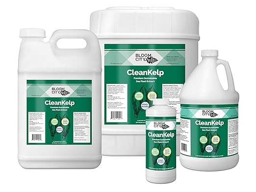 Bloom City Seaweed and Kelp Fertilizer – Liquid Seaweed Supplement for Stronger Roots, Faster Growth & Improved Stress Tolerance, 8 oz