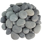 River Rocks, 20lbs Aquarium Rocks, 2-3 Inch Black Pebbles for Indoor Plants, Natural Stones for Landscaping Garden Paving Plant Rocks Crafting Walkways
