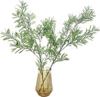 Artificial Plants Fake Plant Simulation Bamboo Leaf Tall 31 Inch, Faux Reed Plastic Leaves Faux Greenery Bushes Flexible Branches Stems for Indoor Outdoor Decor Wedding Party DIY Decoration - 2 Pack