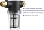 M MINGLE Garden Hose Filter for Pressure Washer inlet Water, Inline Filter for Sediment, 40 Mesh Screen, Extra 100 Mesh