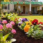ZeeDix 2 Pcs Coco Coir Brick for Plants- 100% Organic Coconut Coir for Garden Soil & Potting Mix, Low EC and pH Balance, Compressed Coconut Husk Fiber for Seed Starter Soil for Indoor Outdoor Plants