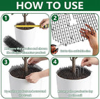 Sadnyy 6 Pcs 11.8 Inch Plant Pot Grids Black Indoor Plant Protector from Cats Animals Soil Covers Feces Deterrent Mat with Spikes for Outdoor Garden Pot Protection