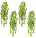 dallisten 4 Pack Fake Hanging Plants, 38" Artificial Hanging Eucalyptus Plants Greenery Vines UV Resistant Faux Trailing Plants for Indoor Outdoor Wall Shelf Porch Boho Home Patio Decor(4PCS Green)