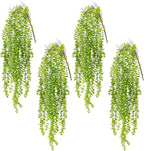 dallisten 4 Pack Fake Hanging Plants, 38" Artificial Hanging Eucalyptus Plants Greenery Vines UV Resistant Faux Trailing Plants for Indoor Outdoor Wall Shelf Porch Boho Home Patio Decor(4PCS Green)