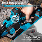 SEESII Flagship 8-Inch Cordless Mini Chainsaw, 2026 Upgraded Brushless Motor, Electric Chainsaw with 2×4000mAh Batteries, Tool-Free Chain Tension & Oiler, Handheld Saw for Fast Tree Branch Cutting