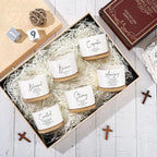 Sieral 10pcs Mothers Day Christian Gift Bible Verse Succulent Pots 3 x 3 x 2 Inch Mini Ceramic Succulent Planters with Bamboo Tray Small Plant Pots Gift for Church Women, Plants Not Included (Fresh)