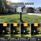 Fabrito 8 Pack Solar Spot Lights Outdoor Waterproof IP67, [108 LEDs, 4 Modes] Dusk to Dawn Spotlights with 1500mAh Battery for All Night, Landscape Lights for Tree, Yard, Pool, Pathway, Cool White
