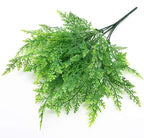 PASYOU Artificial Ferns Plants for Decoration, Fake Plastic Plant Greenery Grass Faux Fern Leaves Shrubs Stems for Outdoor Indoor Home Garden Party Office Wedding Christmas DIY Decor - 8 Pack