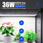 Barrina CX3 Plant Stand with Grow Light, 4-Tier, 3FT 5000K, 108W Full Spectrum Indoor DIY Plant Shelf with Lights, Flower Pot Display Rack, Greenhouse, Wheel, Mechanical Timer, 35.4"x13.8"x70.9"