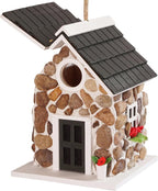 MIXUMON Bird Houses for Outside, Outdoor Bird House for Bird Families Bluebird Sparrow Finch Cardinals Hanging Birdhouse for Garden.