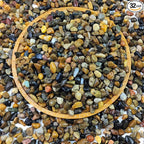 FANTIAN 2 lbs Aquarium Gravel, 1/4 inch Pea Gravel for Fish Tank, Decorative Pebbles River Rocks for Plants Succulent Vase Indoor Water Fountains and Outdoor Landscaping