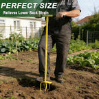 BARAYSTUS Hand Tiller Cultivator with Steel Garden Claw, Manual Twist Tiller Soil Loosening Garden Tool for Flower Beds, Raised Beds & Planter Boxes