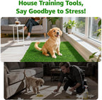 Artificial Turf Grass Outdoor: Grass Pad for Dogs Indoor Potty Training, Replacement Turf Rug for Patio Balcony Lawn Apartment Decoration, Easy to Clean with Drainage Holes(18x28 inch)