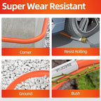 SPECILITE Garden Hose 75 ft x 5/8 in Heavy Duty, Flexible and Kink Resistant, All Weather Water Hose with 3/4" Solid Brass Fittings - for Backyard, Lawn, Car Washing & Outdoor Cleaning