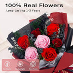 Vrioca Flowers for Delivery, Preserved Flowers Bouquets, Birthday Gifts for Women Mom
