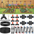 2026-Upgrade Quick-Connect Drip Irrigation System, Garden Irrigation Kit with 2/5" & 1/4" Tubing and Adjustable Nozzles & Sprinklers, Automatic Watering System for Garden, Lawn, Greenhouse