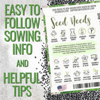 Seed Needs Lemon Balm Seeds for Planting - Non-GMO, Heirloom & Untreated Perennial Medicinal Herb - Plant Indoors/Outdoors Used for Making Calming Tea (2 Packs)