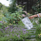 Plastic Watering Can - Small with Long Spout - 1/4 Gallon - 32 Oz - White
