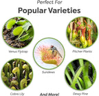 Perfect Plants Carnivorous Plant Soil | 4 Qts. Organic Premium Mix | Use with Venus Fly Traps, Pitcher Plants, or Other Carnivorous Plants