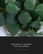 Retrograde 32" Realistic Fake Pothos Ivy Plant Silk Artificial Plant for Aesthetic Home Decor Indoor (Dark Green)