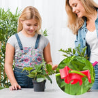 40 pcs Plastic Plant Training Clips, 90 Degrees Plant Stem Bender Low Stress Training Adjustable Circle Style Bud Bender for Climbing Plants and Gardening (Red)