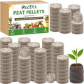 ZeeDix 300 Pcs (30mm) Peat Pellet Fiber Soil Plant Seed Starters - Seed Starter Pellets Pods Compressed Peat Pellets for Grow Herbs, Plant,Flowers and Vegetables