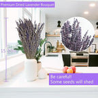 Uieke 12Pack Dried Lavender Flowers Bundles, 16" Dried Purple Preserved Lavender Stems Bouquet for Shower Weeding Home Fragrance Vase Crafts Decor, 600g(21.06oz)
