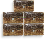 All‑in‑One Mushroom Grow Bag Kit – Sterilized Grain & CVG Substrate with Self‑Healing Injection Port – Beginner‑Friendly Mushroom Growing Kit to Grow Mushrooms at Home, 5 lb Mega Bag (5 Bags)