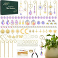 Sun Catcher Plant Hanger for Potted Plants Indoor, 6.7inch Metal Plant Trellis with Crystal Suncatcher for Garden Home Window