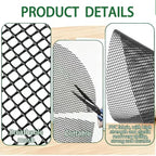 4 Pcs 11.8 Inch Plant Pot Grids, Indoor Plant Pot Soil Guard for Outdoor Garden Plant Protection, Cuttable Plant Pot Soil Covers Protectors from Animals