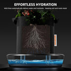Spider Farmer Gravity-Fed Self-Watering System, 4-Pack Auto Watering System with 13 Gallon Reservoir, 4 Fabric Pot Base for Indoor Plants, Grow Tents, Greenhouses