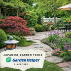 Japanese Garden Trowel Heavy Duty Japanese Steel with Wood Handle, Garden Transplanter Tool for Digging, Scooping, Transplanting, Made in Japan, Small Silver