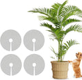 4 Pcs 15.7 Inch Plant Pot Grids-Pot Soil Cover from Cats, Indoor Plant Protector from Animals, Cuttable Flower Pots Cover to Keep Dogs Out
