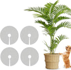 4 Pcs 15.7 Inch Plant Pot Grids-Pot Soil Cover from Cats, Indoor Plant Protector from Animals, Cuttable Flower Pots Cover to Keep Dogs Out