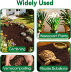 ZeeDix 8 Pack Coco Coir Brick (11.2lbs), 100% Organic Coconut Coir for Garden Soil & Potting Mix, Low EC and pH Balance, Compressed Coconut Husk Fiber for Seed Starter Soil for Indoor Outdoor Plants