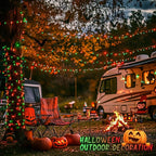 JMEXSUSS 200 LED String Lights Outdoor for Christmas Decor, Red & Green Christmas Lights Clear Wire, 11 Modes Connectable Twinkle String Light Plug in for Garden Home Xmas Decorations
